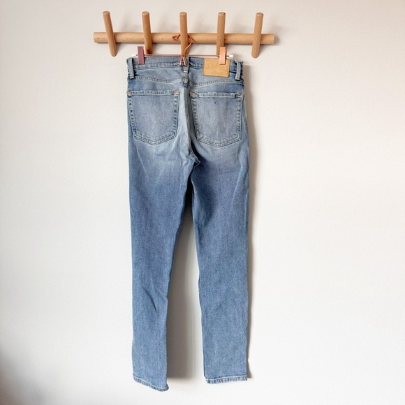Rowan High Rise Button Fly Straight Leg Jeans - Picture 6 of 11
